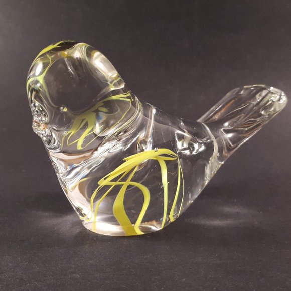 Vintage large bird glass paperweight/figurine - Picture 2 of 8